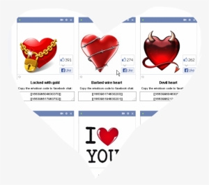 Heart Touching Fb Codes Love Emoticons, Smileys And - Devil Heart