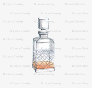 Whiskey Decanter - Glass Bottle