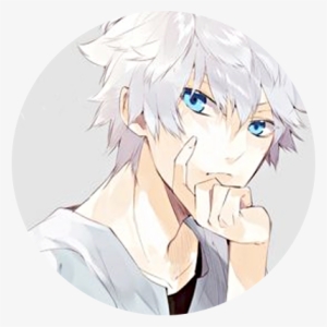 ⋆「icons De Killua Zoldyck 」⋆ ↳ @tumadrehd ➟pixiv Id - Anime Boy White Hair Blue Eyes