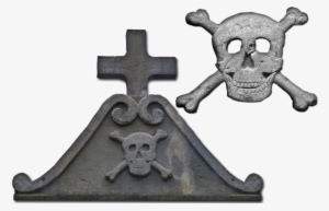 Close-up Of The Skull And The Cross Detail Above The - Rennes-le-château