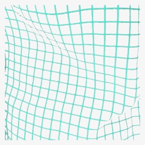 Ftestickers Overlay Lines Grid Perspective Teal Green - Aesthetic Wavy Grid