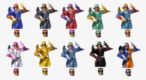 Falconaltcostumes1 - Captain Falcon Alternate Costume Smash 4