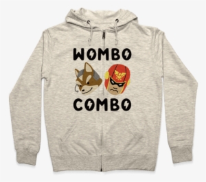 Fox And Captain Falcon Zip Hoodie - Dog Ghost Hoodie: Funny Hoodie From Lookhuman. Funny