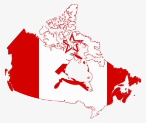 Flag Map Of Canada - Fort Mcmurray On A Map