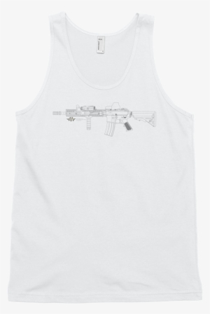 M4a1 Sopmod Line Art Tank - Sopmod