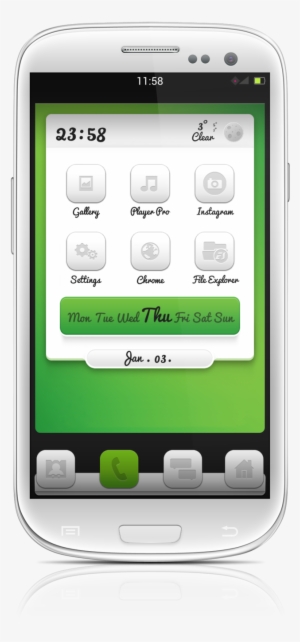 Green And White - Smartphone