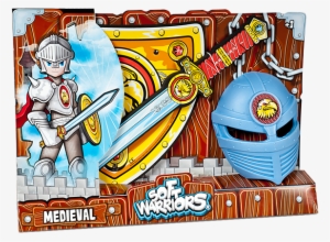 Pack Knight Sword, Shield & Helmet - Blue Rocket 21132 - Medieval Pack Mask, Sword
