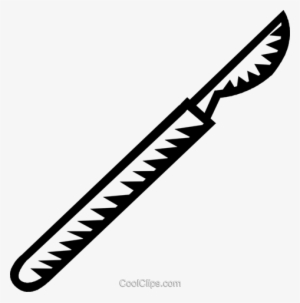 Scalpel Royalty Free Vector Clip Art Illustration - Scalpel Clipart Transparent