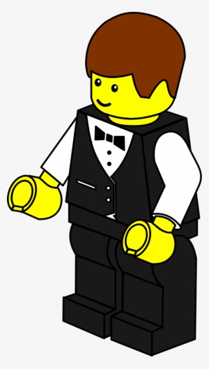 Lego Town Waiter Svg Vector File, Vector Clip Art Svg - Lego Clipart