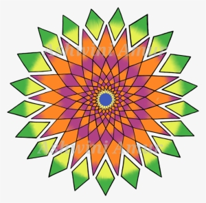 Geometric Patterns - Yellow Lace Circle Borders