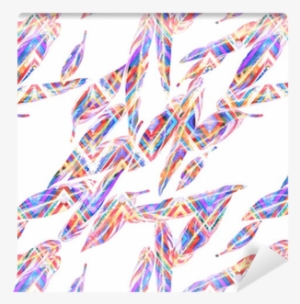 Colorful Watercolor Leaves Of Exotic Calathea Whitestar - Watercolor Painting