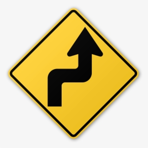 Zigzag Road Sign - Sharp Turn Sign