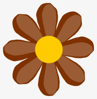 Brown Flower Svg Clip Arts 582 X 599 Px
