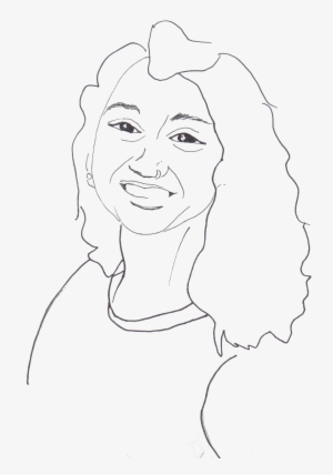 Riva Columnist Sketch Copy - Line Art