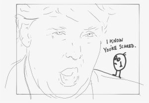 Trump - Line Art