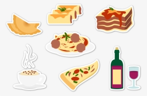 Italian Cuisine Lasagne Illustration - Italian Cuisine