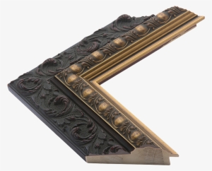 Plum Ornate Frame With Gold Inner Lip - Wood