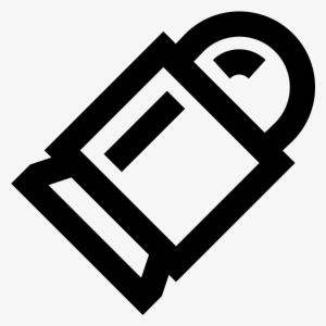 This Is A Picture Of A Bullet That Is Shaped Squarely - Flat Bullets Icon Png