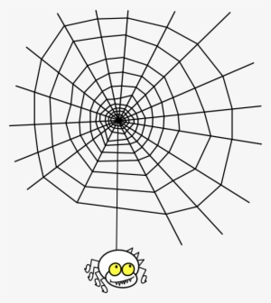 Ragno The Spider With A Simple Web Clip Art - Symmetries Of Spider Webs Math Ia
