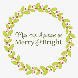 Bright Christmas Clipart Jpg Library Download - Merry Christmas Wreath Clipart