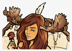 "dreamcatcher Girl" Vector Illustration - Dreamcatcher