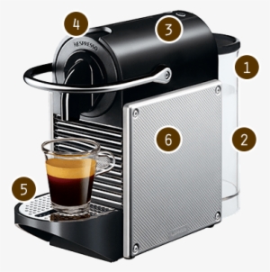 View The Pixie Black - Nespresso Pixie D60 Espresso Coffee Machine