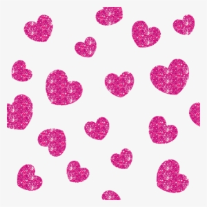 Glitter Clipart Cool Background - Red Hearts Background