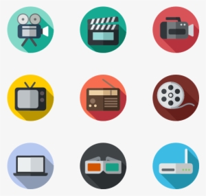 Clipart Freeuse Library Player Icons Free Rounded Multimedia - Flat Color Icon