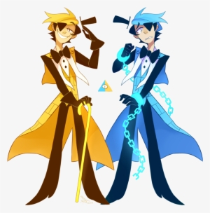 Reversed Clipart Boy Shadow - Gravity Falls Bill And Will