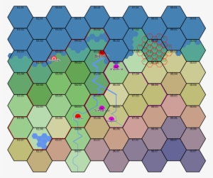 Realm And Subrealm Bordering, River Paths, - Circle