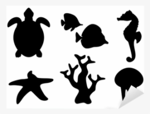 Ocean Animal Silhouette Clipart Free