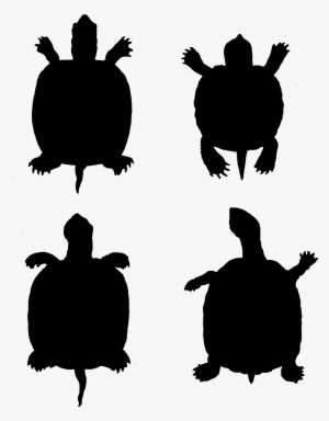 2268 Turtle Silhouette Free Vintage Clip Art - Tortoise