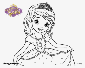 Dibujo De La Princesa Sofia Saludando Para Colorear - Princesa Sofia Para Colorir