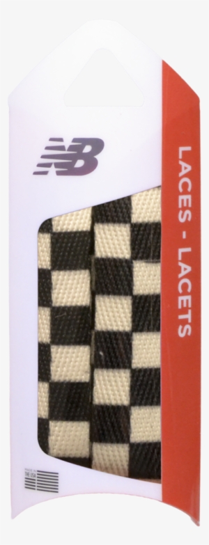 Nb 3/4"printed Black & White Checkerboard Shoelace - New Balance