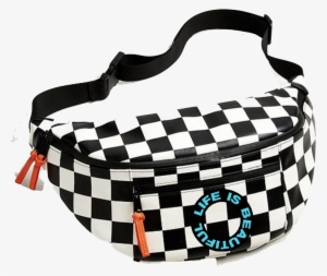 Checkerboard Slingbag W Leather Zip Pulls