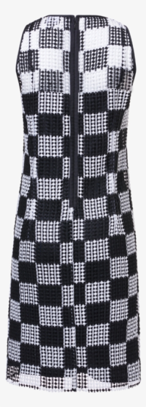 Checkerboard Lace Dress - Day Dress