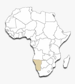 Africa Outline Map Namibia - Png Transparent African Map