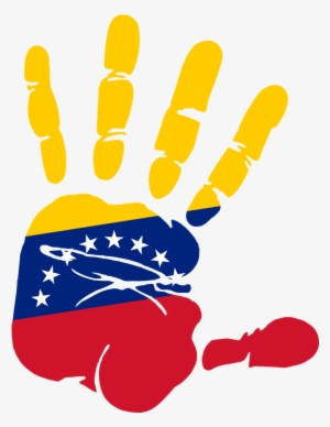 Venezuela Png - Hand Print Clip Art Black And White