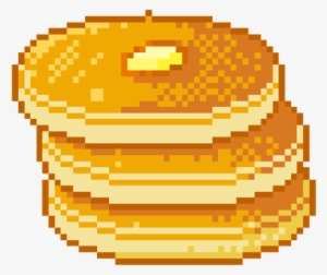 Pancake Clipart Kawaii - Pancake Pixel Art