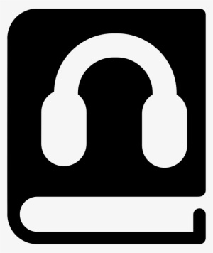 Book With Headphones Symbol - Books & Music Icon