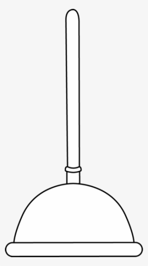 Black And White Toilet Plunger - Plunger Clipart Black And White