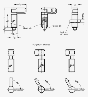 Cam Action Indexing Plungers Pin In Standard Position - Steel
