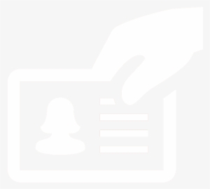 Security Icon Card White - Id Card White Icon Png