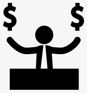 Businessman With Dollar Money Signs Comments - Money Signs