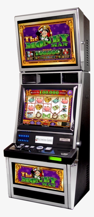 Overall View Of The Money Man Glass Displayed Within - Betting Machines Transparent Background