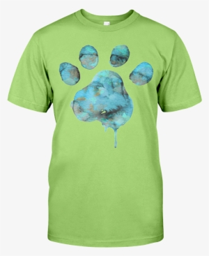 Blue Watercolor Paw - Post Malone Beautiful Boobies Shirt