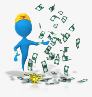 Genie Money Wish Granted 800 Clr - Earn Money Online Png