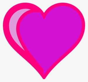 Purple Heart Clip Art At Clker - Pink And Purple Heart