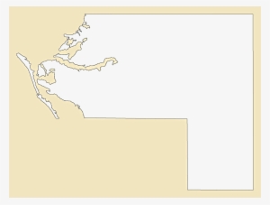 A Plain Frame Map Of Manatee - Manatee
