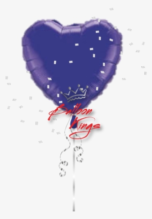 Purple Heart - Purple 18" Mylar Heart Balloon